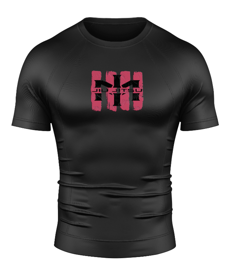 "Combat Coral" ADULT Rash Guard