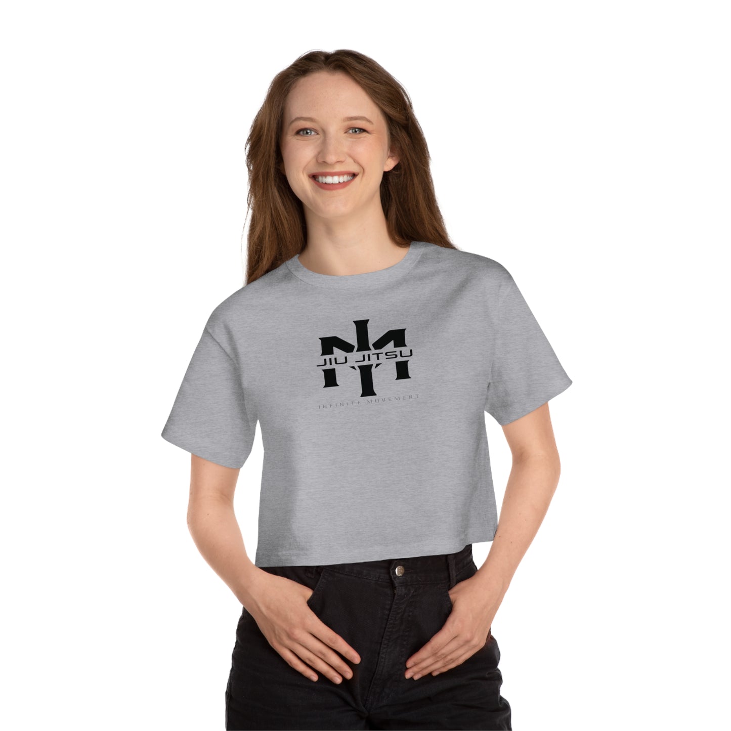 IM logo Champion Women's Heritage Cropped T-Shirt