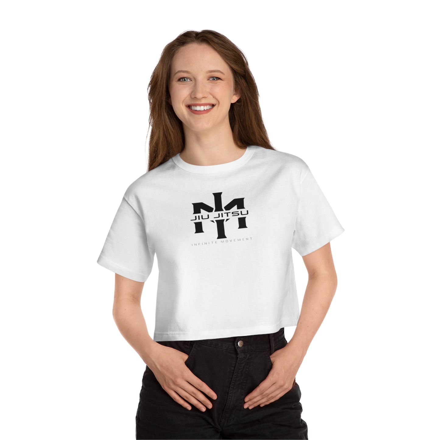 IM logo Champion Women's Heritage Cropped T-Shirt