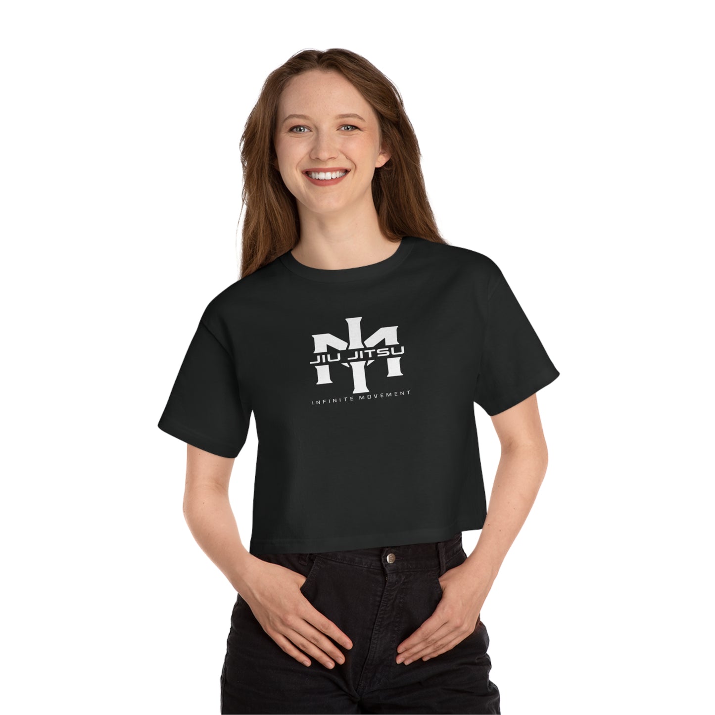 IM logo Champion Women's Heritage Cropped T-Shirt