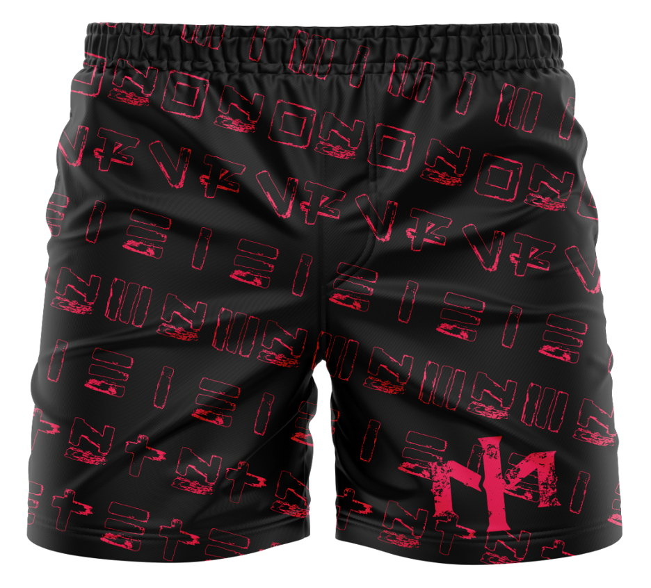 "Combat Coral" ADULT  MMA Shorts