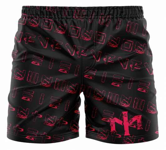 "Combat Coral" ADULT  MMA Shorts