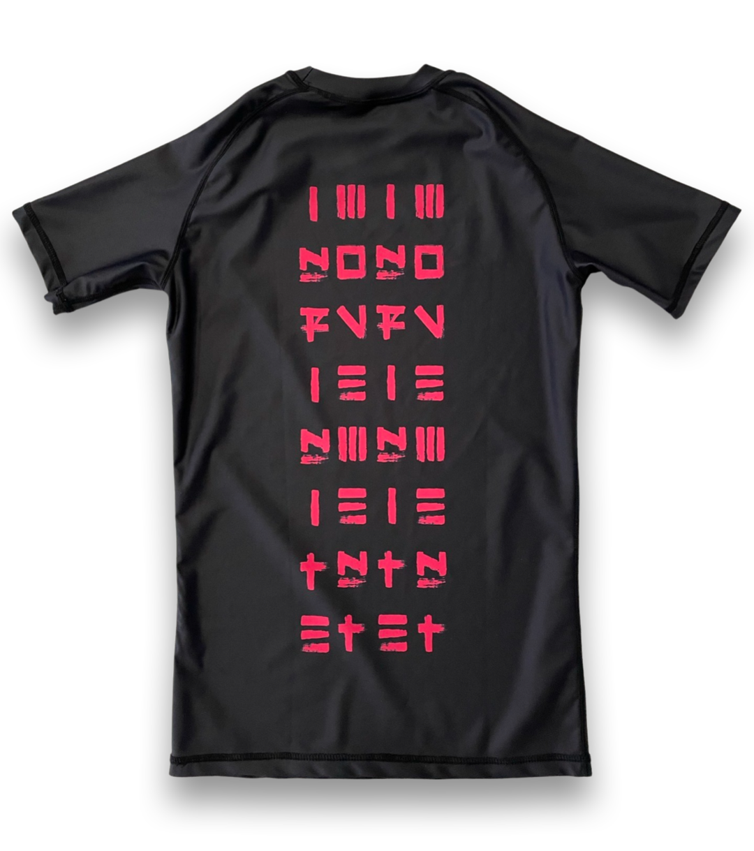 YOUTH Combat Coral - Short Sleeve Rash Guard